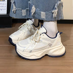 Damen Sportliche Sneakers mit atmungsaktiver Mesh-Oberfläche und dämpfender Sohle R&B