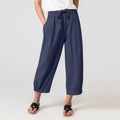 Damen Leichte Culotte-Hose mit elastischem Bund und praktischen Seitentaschen R&B