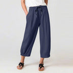 Damen Leichte Culotte-Hose mit elastischem Bund und praktischen Seitentaschen R&B