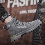Herren Modische und robuste Schnürstiefel mit gepolsterter Innensohle und anti-rutschiger Sohle R&B