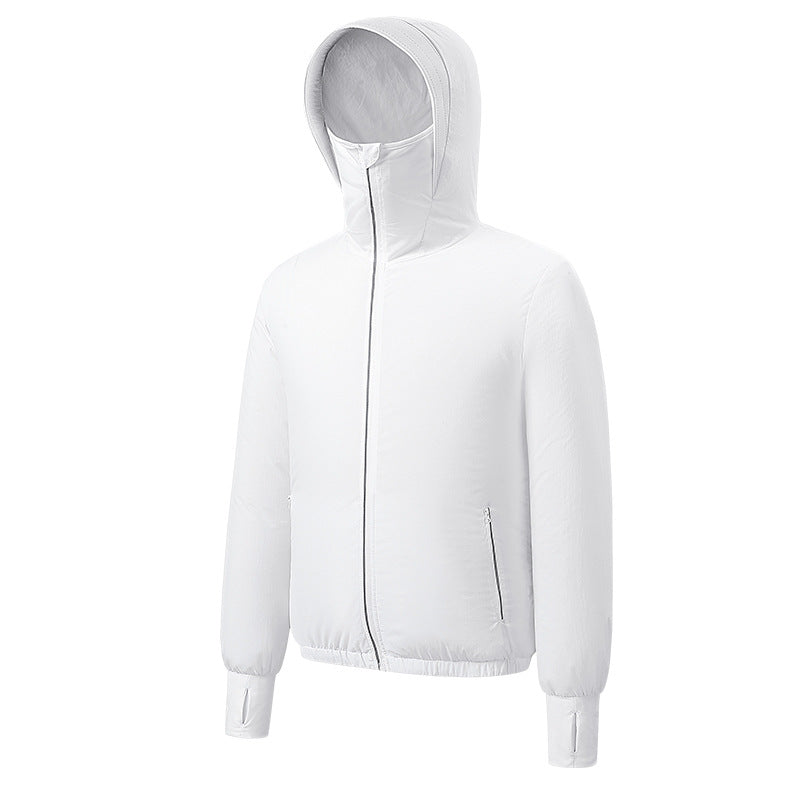 Damen nan leichte Kapuzenjacke mit elastischem Saum und Daumenlochärmeln R&B