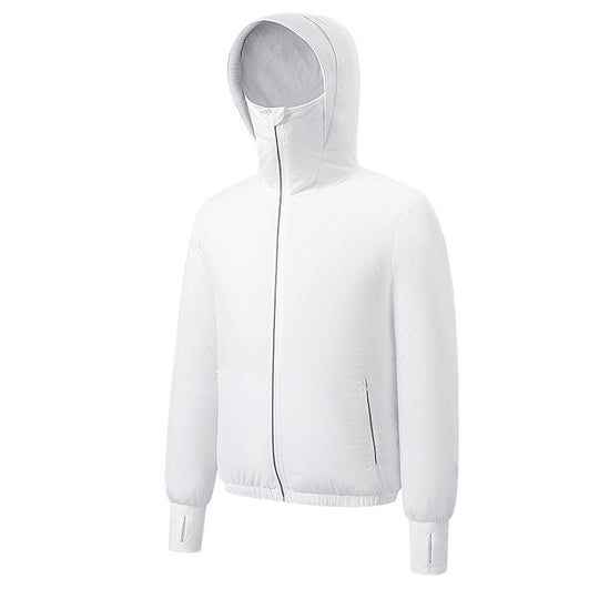 Damen nan leichte Kapuzenjacke mit elastischem Saum und Daumenlochärmeln R&B