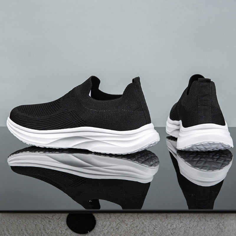 Damen Sportliche Slip-On Sneakers mit atmungsaktivem Obermaterial und dämpfender Sohle R&B