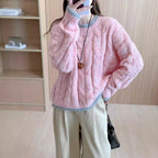 Damen Grob gestrickter Pullover mit Zopfmuster und Rundhalsausschnitt R&B