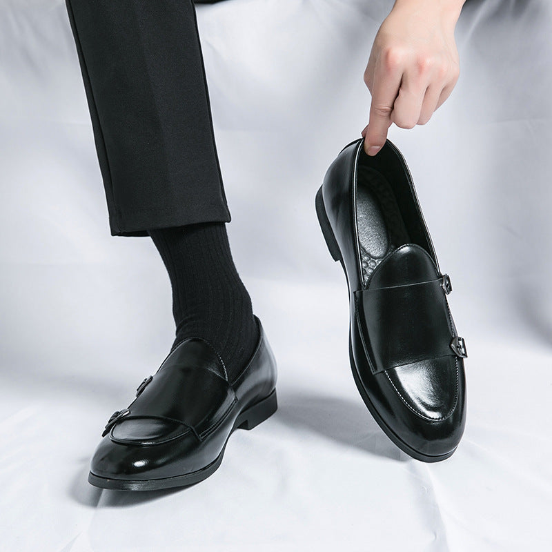 Damen Elegante Mokassins mit doppeltem Schnallenverschluss R&B