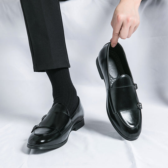 Damen Elegante Mokassins mit doppeltem Schnallenverschluss R&B
