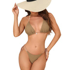 Damen Geflochtener Bikinis mit charmanten Details R&B