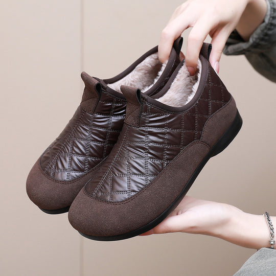 Damen Bequeme und isolierende Hausschuhe mit rutschfester Sohle R&B