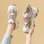 Damen Sportliche Chunky Sneakers mit atmungsaktiver Mesh-Oberfläche und rutschfester Sohle R&B