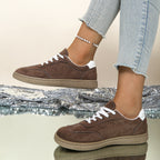 Damen Sneaker aus weichem Wildleder mit rutschfester Sohle R&B