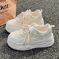Damen Sneaker mit atmungsaktiver Obermaterialkombination und dämpfender Sohle