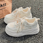 Damen Sneaker mit atmungsaktiver Obermaterialkombination und dämpfender Sohle