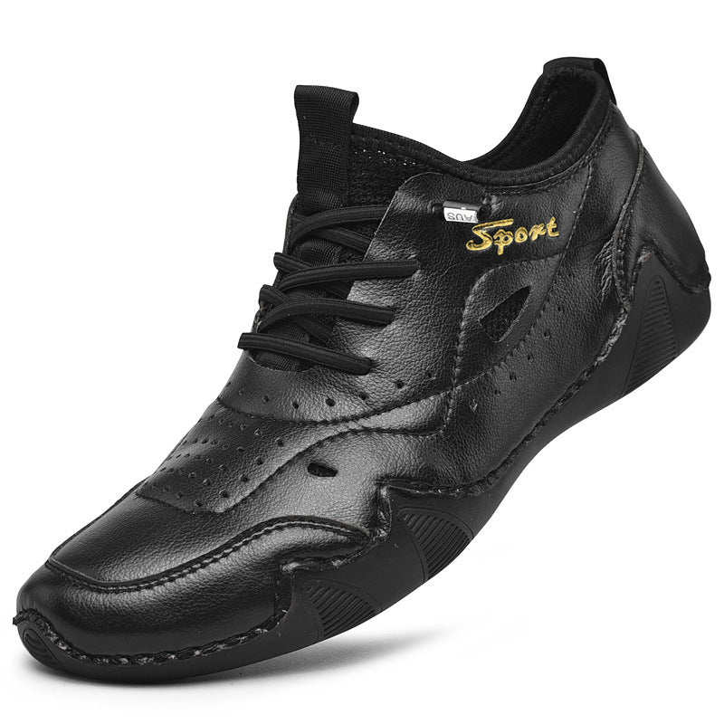 Herren Sportliche Freizeitschuhe aus atmungsaktivem Leder mit rutschfester Sohle R&B