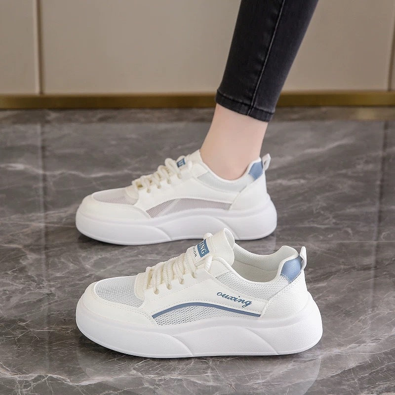 Damen Sportliche Sneakers mit atmungsaktivem Mesh und modischem Design R&B