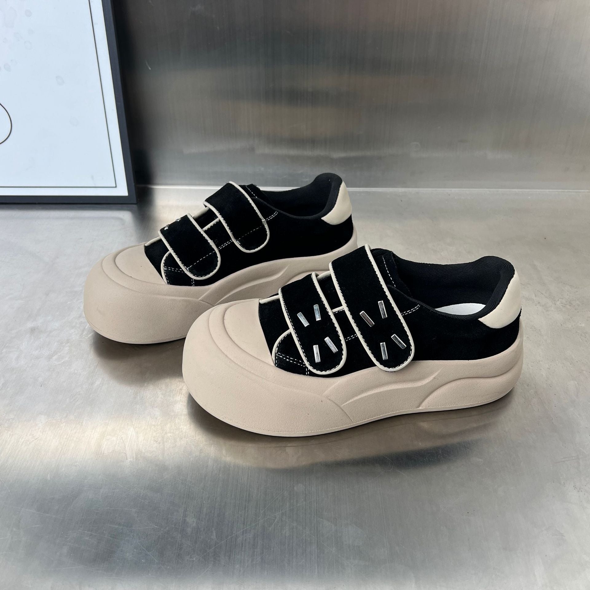 Damen Innovative Chunky Sneakers mit praktischen Klettverschlüssen R&B