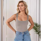 Damen Sportlicher Body mit Kreuzrücken