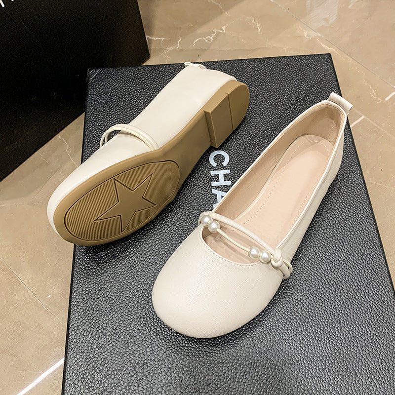 Damen Ballerinas mit eleganter Perlenapplikation und komfortablem Fußbett R&B