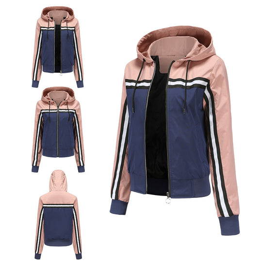 Damen sportliche Jacke mit modernen Streifenelementen R&B