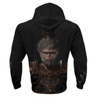Herren Kapuzenpullover mit auffälligem Tiermotiv und praktischem Design R&B
