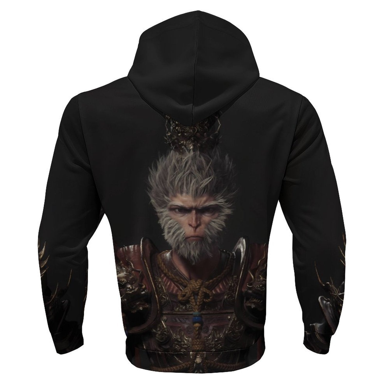 Herren Kapuzenpullover mit auffälligem Tiermotiv und praktischem Design R&B