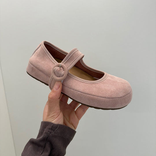 Damen Ballerinas mit bequemem Riemen und weichem Obermaterial R&B