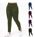 Damen Sportliche Leggings mit Schnürdetails R&B