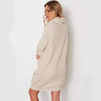 Damen Strickkleid mit weitem Kragen R&B