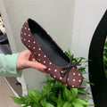 Damen Ballerinas mit gepunktetem Muster