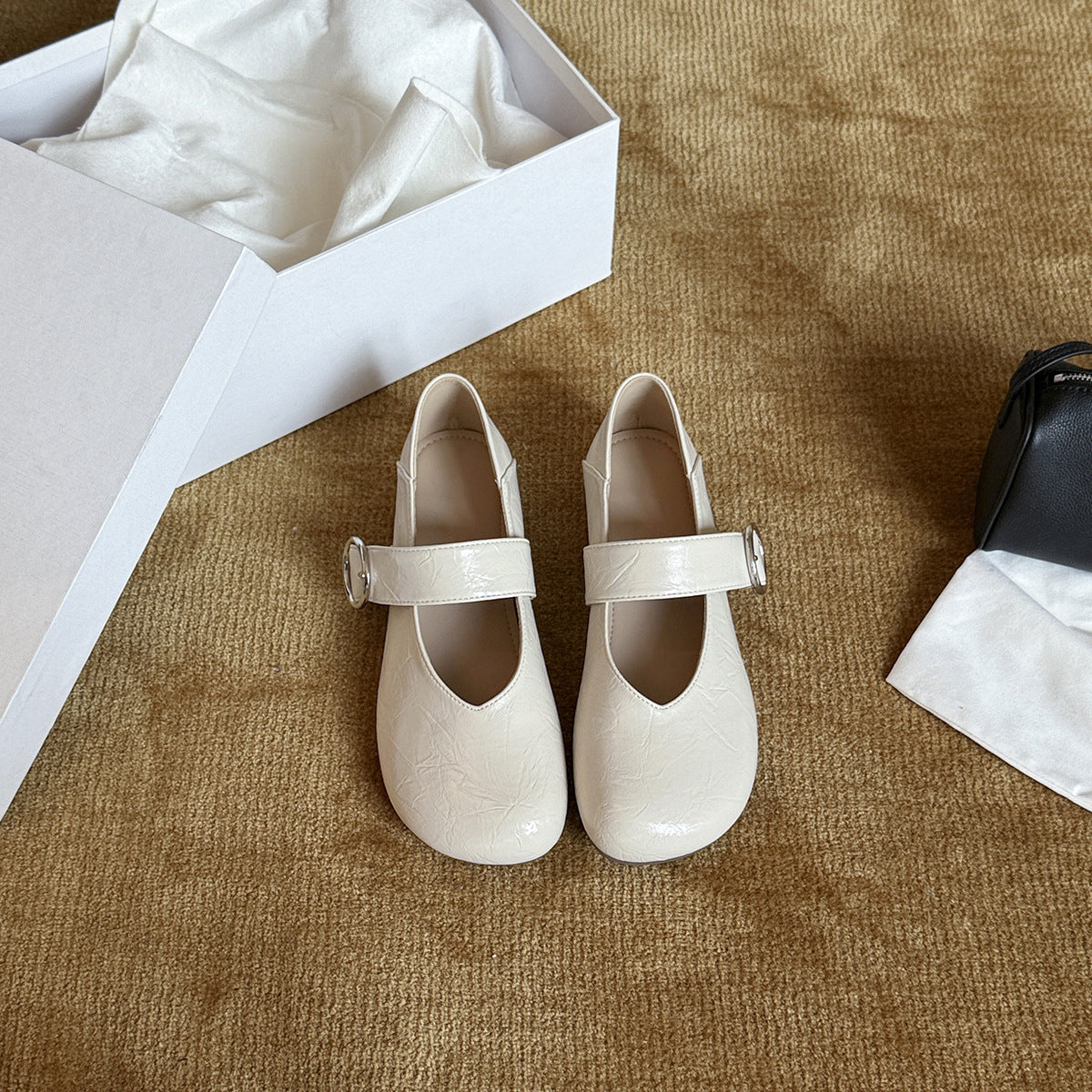 Damen elegante Ballerinas mit verstellbarem Riemen R&B