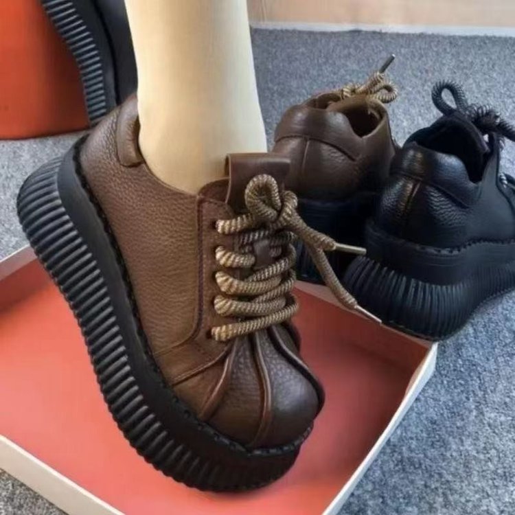 Damen Sneakers mit dicker Profilsohle und trendy Schnürung R&B