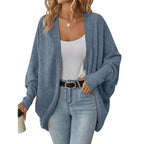 Damen lässige Strickjacke mit oversized Schnitt und lässigen Ärmeln R&B