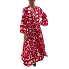 Damen Maxikleid mit floralem Muster und weitem Schnitt R&B