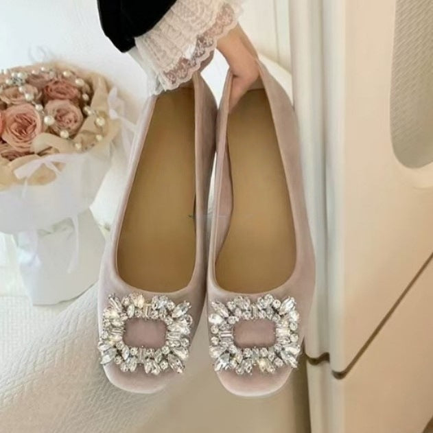 Damen Ballerinas mit dekorativem Strassdetail und hochwertiger Oberfläche R&B
