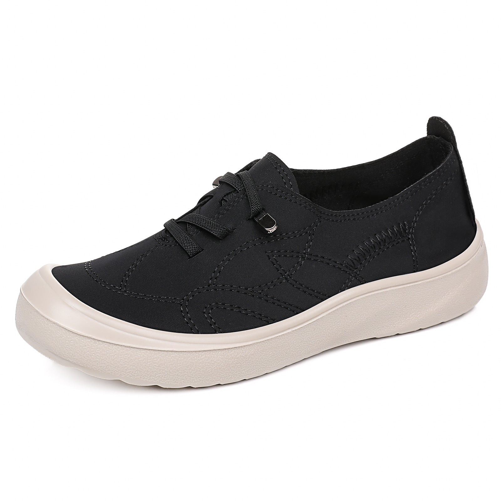 Damen Leichte und atmungsaktive Sneakers mit elastischen Schnürsenkeln R&B