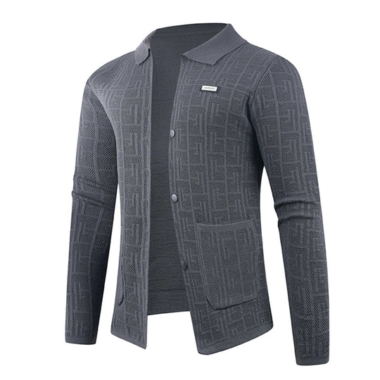 Herren modische Strickjacke mit einzigartigem Muster R&B