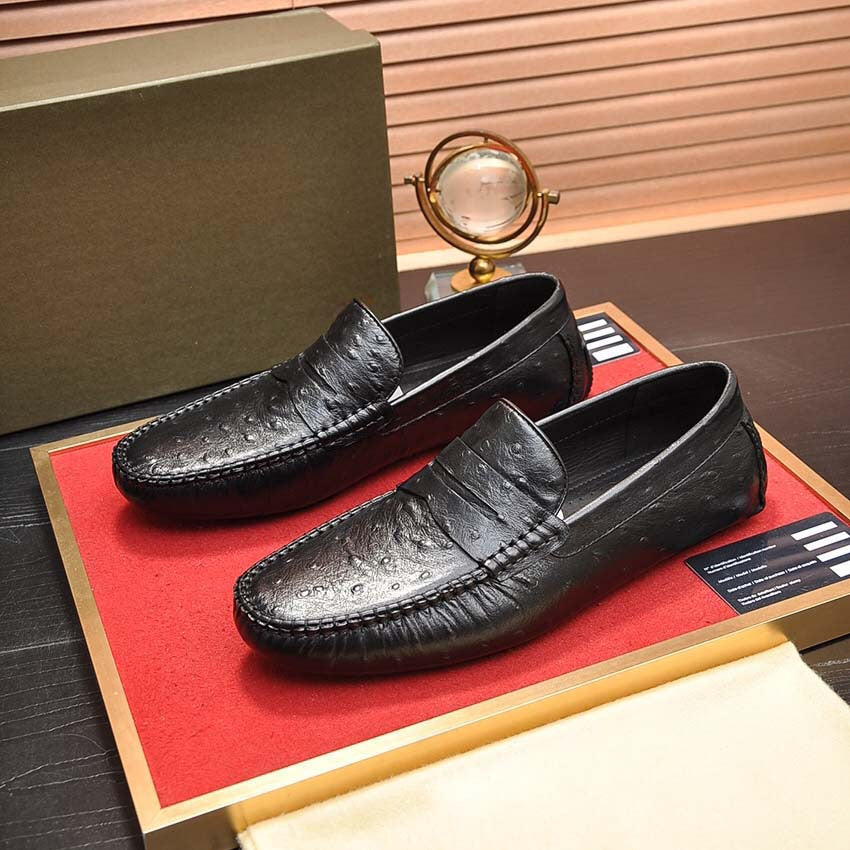 Herren Mokassins aus hochwertigem Leder mit eleganter Zierdetail von R&B
