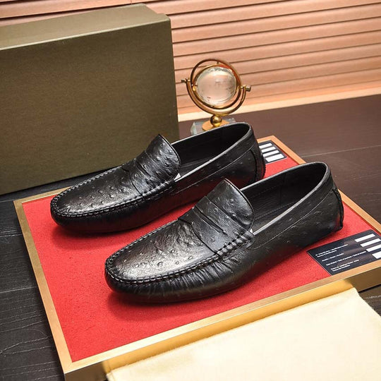 Herren Mokassins aus hochwertigem Leder mit eleganter Zierdetail von R&B