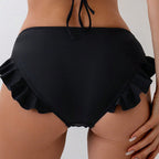Damen Bikiniunterhose mit Rüschendetails R&B