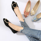 Damen Ballerina-Schuhe mit elegantem Schnallenakzent und bequemer Fußbettung R&B