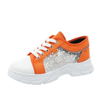 Damen Sneaker mit transparenten Einsätzen und modischem Reißverschluss R&B