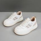 Damen trendige Plateausneaker mit atmungsaktiver Mesh-Oberfläche und dämpfender Sohle R&B