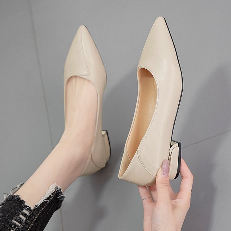 Damen Spitzen Ballerinas mit elegantem Blockabsatz R&B
