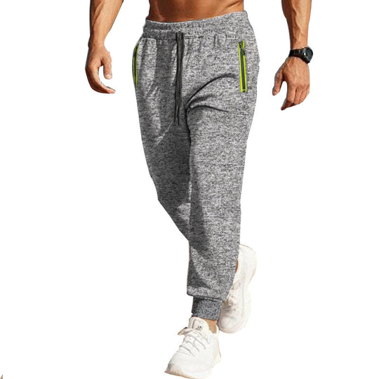 Herren Sportliche Jogginghose mit seitlichen Reißverschlusstaschen R&B