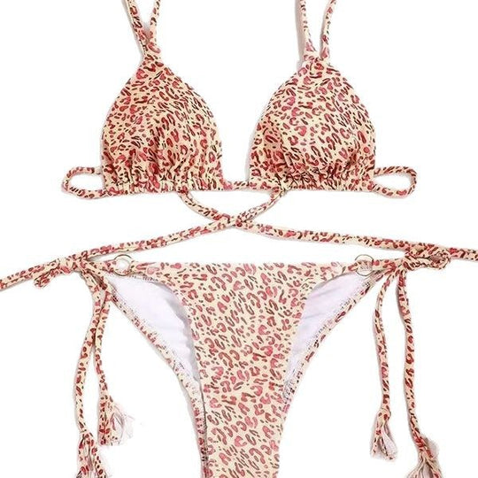 Damen Bikini-Set mit verspielten Bindebändern R&B