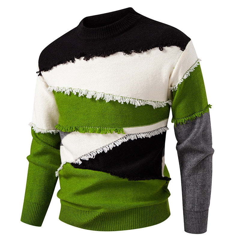 Herren modischer Pullover mit einzigartigem Fransen-Design R&B
