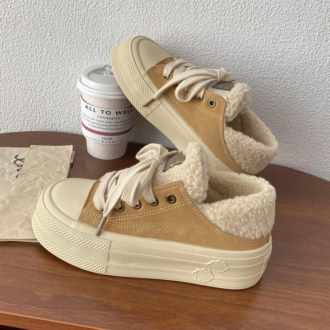 Damen Bequeme Sneakers mit kuscheligem Innenfutter und strapazierfähiger Sohle R&B