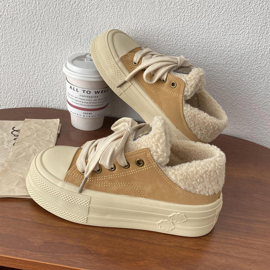 Damen Bequeme Sneakers mit kuscheligem Innenfutter und strapazierfähiger Sohle R&B