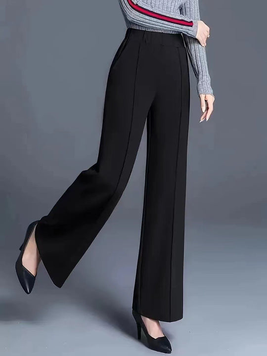 Damen Elegante und lässige weit geschnittene Hose R&B