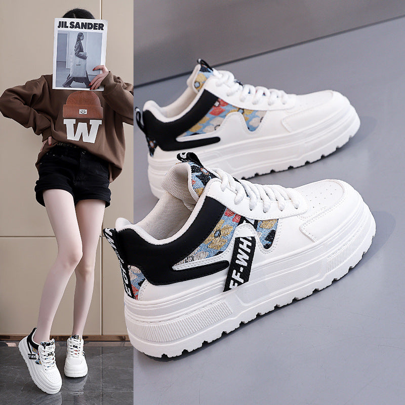 Damen modische Chunky Sneakers mit auffälligem Grafikdesign R&B
