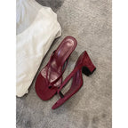 Damen elegante Zehentrenner Sandalen mit schickem Riemendesign R&B